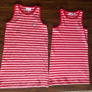 Lacoste girls tank dresses; perfect used condition; no stains or tears